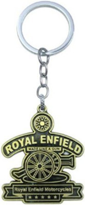 PEARLISH Royal Enfield Bike Keychain (Golden) Y-1 Key Chain