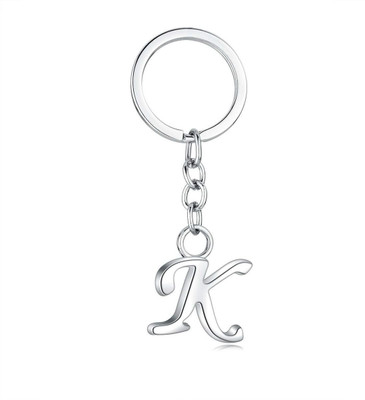 SHRI JI Stylish Letter Alphabet Initial K Letter Key Ring Key Chain