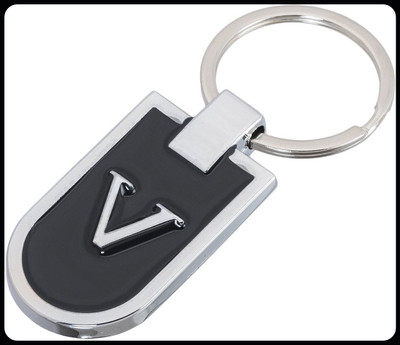 gtrp Trendy-V Letter Alphabet Metallic Key Chain Key Chain