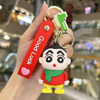 WHITE POPCORN Cute Shin Chan 3D Keychain | Strap Charm & Hook| Key Chain