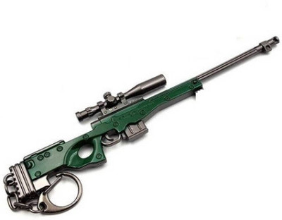 GIKH KeyChain_AWM with 8X Scope - Green - 12CM - PUBG Key Chain