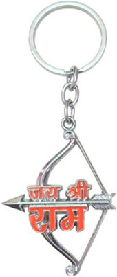 PEARLISH Jai Shree Ram Light Weight Solid Metal Keychain Key Chain