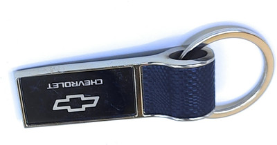 Jdp Novelty Leather Metal Keychain for c-h-e-v-r-o-l-e-t Car.Rectangular Shape. Key Chain