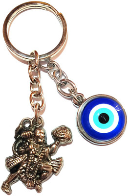 Meeko.com Hanuman With Evil Eye Assorted Color Bike Key Chain 01n7h7 Key Chain