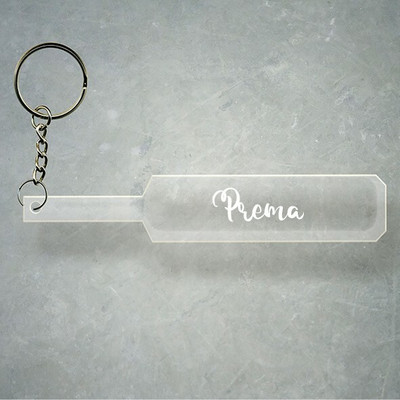 SY Gifts Cricket Bat Logo Design With Prema Name Key Chain