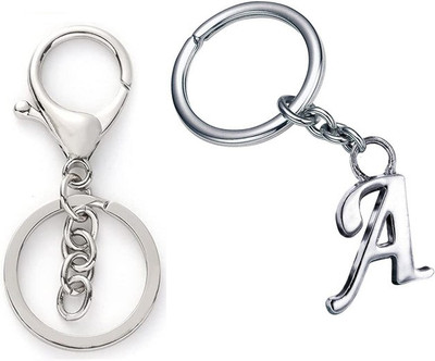 Newview A Alphabet chain Hook Keyring Keychain for Bike Car House Office Home Key Chain Key Chain
