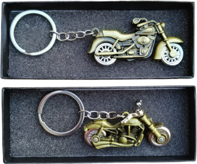 MYV Combo Of Royal Bullet Antique Racing Bike Key Chain (Green) Key Chain
