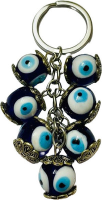 BBG NEW_Najar Battu Seven Beads Evil eye high quality metal keychain Key Chain