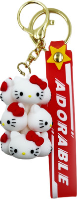 Buko Silicone Grape Style Keychain Backpack Cute Cartoon For Bag Hello Kitty Key Chain