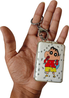 MY GR STORE Combo Makeup Mirror Keychain – Compact Pocket Mirror with Unique Print Key Chain