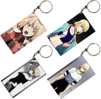 MITTRA Indiacraft SOLO LEVELING Anime Unique Style 4 pcs Combo Keychain Key Chain