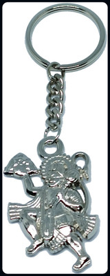 Meeko.com Hanuman Metal Keychain Keyring Silver Color-A Key Chain