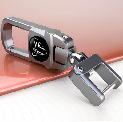 NIVIZEN Heavy Duty MetalBike keychain Suitable For Tri-umph Bikes,360DEREE Rotating Lock Key Chain