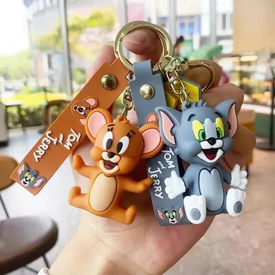 Jainjon Tom and Jerry 3D Keychain for girls pack of 2 set Key chain Couple Keychains Key Chain