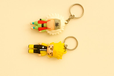cutieclicks Naruto Legend & Hero Combo Keychain (Jiraiya & Sage Mode Naruto) Key Chain