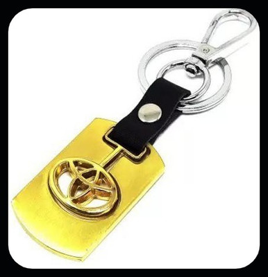 gtrp Trendy-Toyota Golden Metal Swinging Logo Locking Key Chain