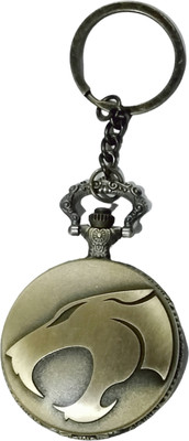 n v p Tiger Theme Vintage Premium Gandhi Style Pocket Watch Key chain Key Chain
