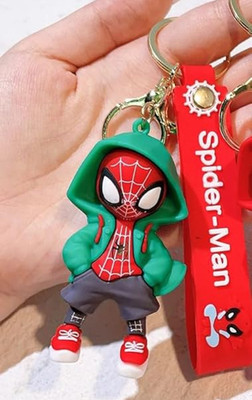 Hespa Anime Cartoon Rubber 3D Keychain for Boys Girls Car Bike Bag Charm Key Chain