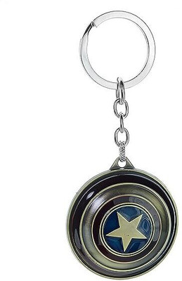 BBG NEW_Avengers Captain America Rotating shield key ring keychain Key Chain