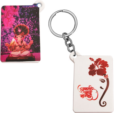 Sullery Religious Lord Shri Ganesh Polymer Keychain SulleryKeyP32 Key Chain
