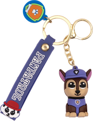 RainSound PVC PAW Patrol Puppies Chase 3D Dog Key Chain