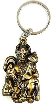 gtrp Lord Hanuman Bajrangbali Metal Keychain & Keyring Pack of 1 Key Chain