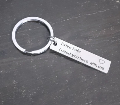 Dattatreya Collection Silver steel key chain loket necklace Key Chain