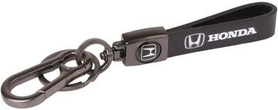 SHRI JI Premium Leather Patti Anti Rust Keychain for HONDA Key Chain