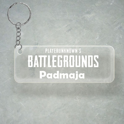 SY Gifts PUBG Design With Padmaja Name Key Chain