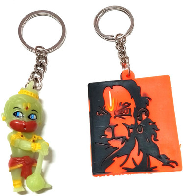 ShopTop Radium hanuman and orange pvc rubber key chain Key Chain