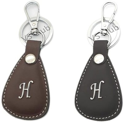 VS Club COMBO_H_LETTER_KEYCHAIN_BLACK_BROWN Key Chain