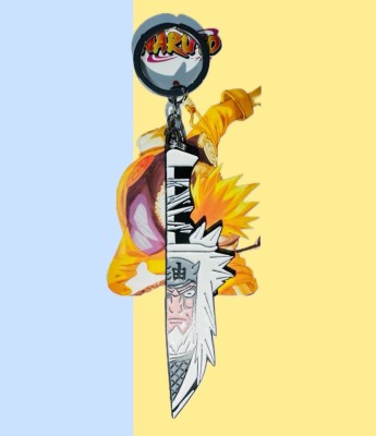 SHRI JI Premium Anime NARUTO JIRAIYA Knife Metal Keychain Key Chain