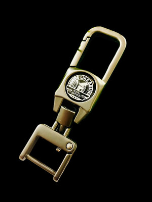 gtrp Metal Keychain Side Logo Keychain Premium and Stylish Design | Black Color 77 Key Chain