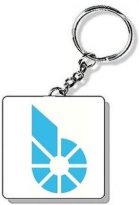 Photolab BTS crypto logo Square Keychain Key Chain