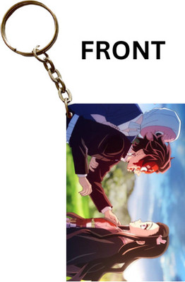 Hariyaali Enterprises LLP Demons slayer TANJIRO AND NEZUKO Key Chain
