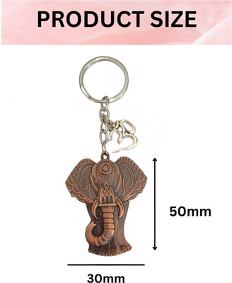 M Men Style Lord Ganesha Om Metal Key Ring – Keychain for CarBike & OfficeSkey614-614 Key Chain