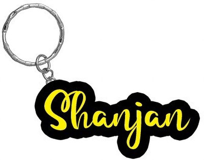 SY Gifts Shanjan Name Black Yellow Name Keychain Key Chain