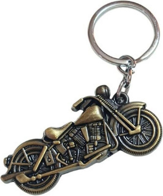 PEARLISH Harley Bike Solid Metal Keychain (Golden) Z-1 Key Chain