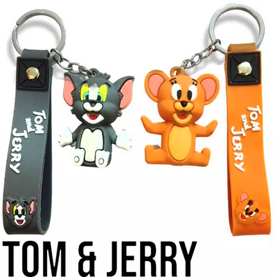 ROADWAY Big Cute Tom and Jerry Key Chain Combo For Unisex Key Chain