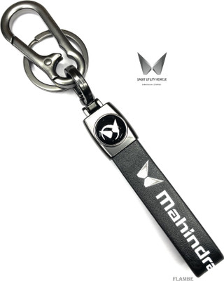FLAMBE Model New new Mahindra Car Keychain premium Stainless steel Metal finish Key Chain