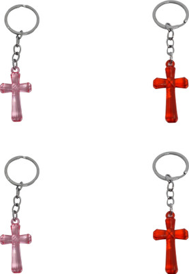 BLESSINGS Set Of 4 Cross H Key Chain