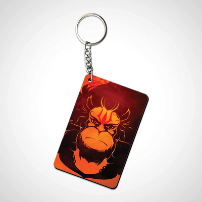 Party Gift Printed Wooden Rectangle God Keyring Keychain for Bag Wallet Purse 004 Key Chain