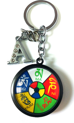 ShopTop Glass Ladakh With A Letter Bike Key Chain Key Chain