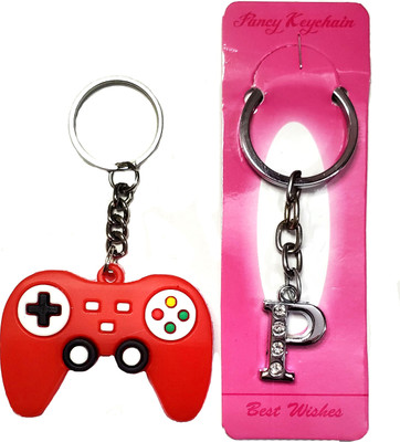 ShopTalk Gaming Controller With Metal P Letter Key Chain