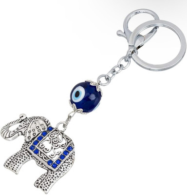SHRI JI ELEPHANT Evil Eye Protection from buri nazar Pack of 1 Key Chain