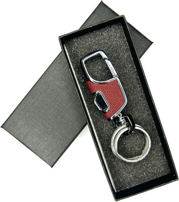 FLAMBE New Premium Metal Brown Hook Double Ring Car/Bike/Home/Office Keychain Key Chain