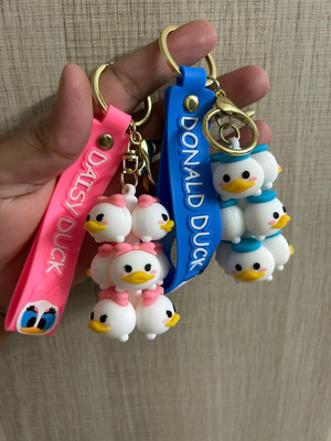 KYOP Trending 3D Cartoon Character Rubber Keychain Key Chain