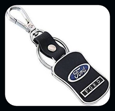 GSV Ford LOGO Leather hook Keychain best keychain made up of quality leather_J653 Key Chain
