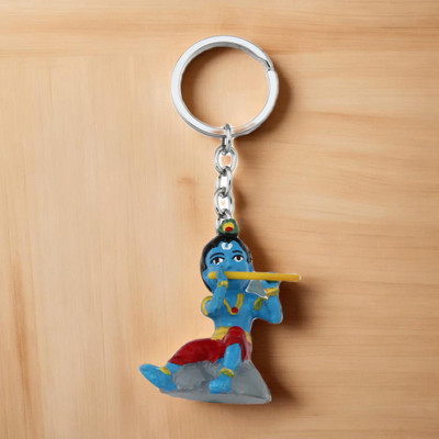 BLESSINGS Sitting Krishna Keychain Key Chain