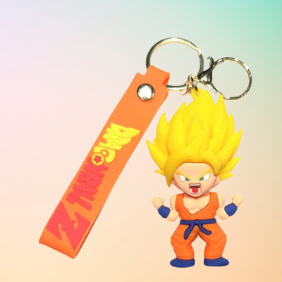 BITWEAVE Goku Fighting Pose Keychain – Anime Collectible Key Chain